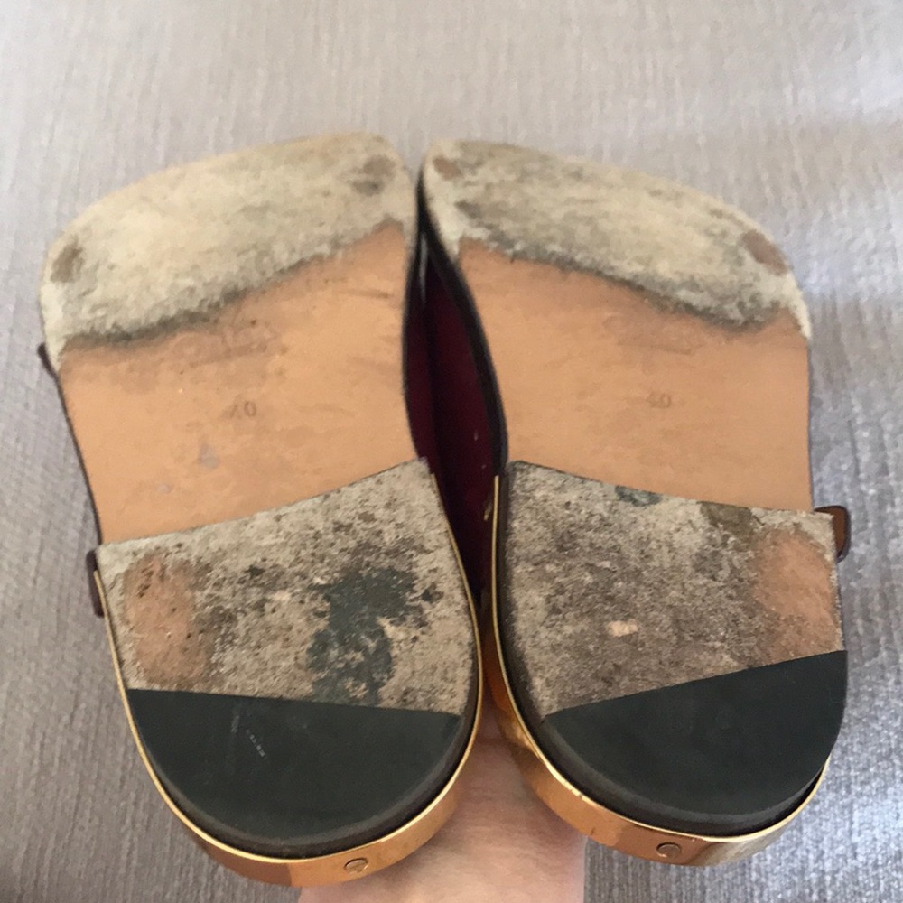 Chloe double monk leather slides - Picture 5 of 8